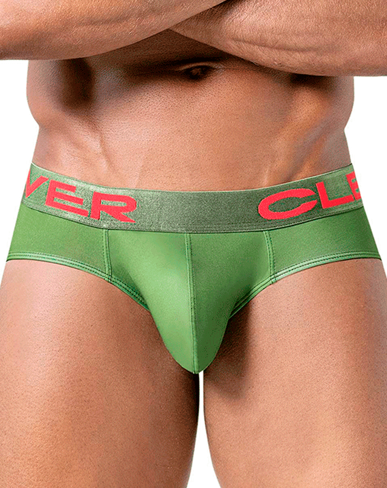 Clever 519968 3pk Australian Latin Briefs Beige-blue-green