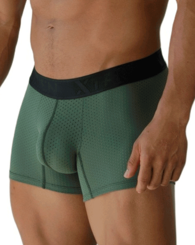 Xtremen 91251 Xtremen Micro-perforated Boxer Briefs Military Green