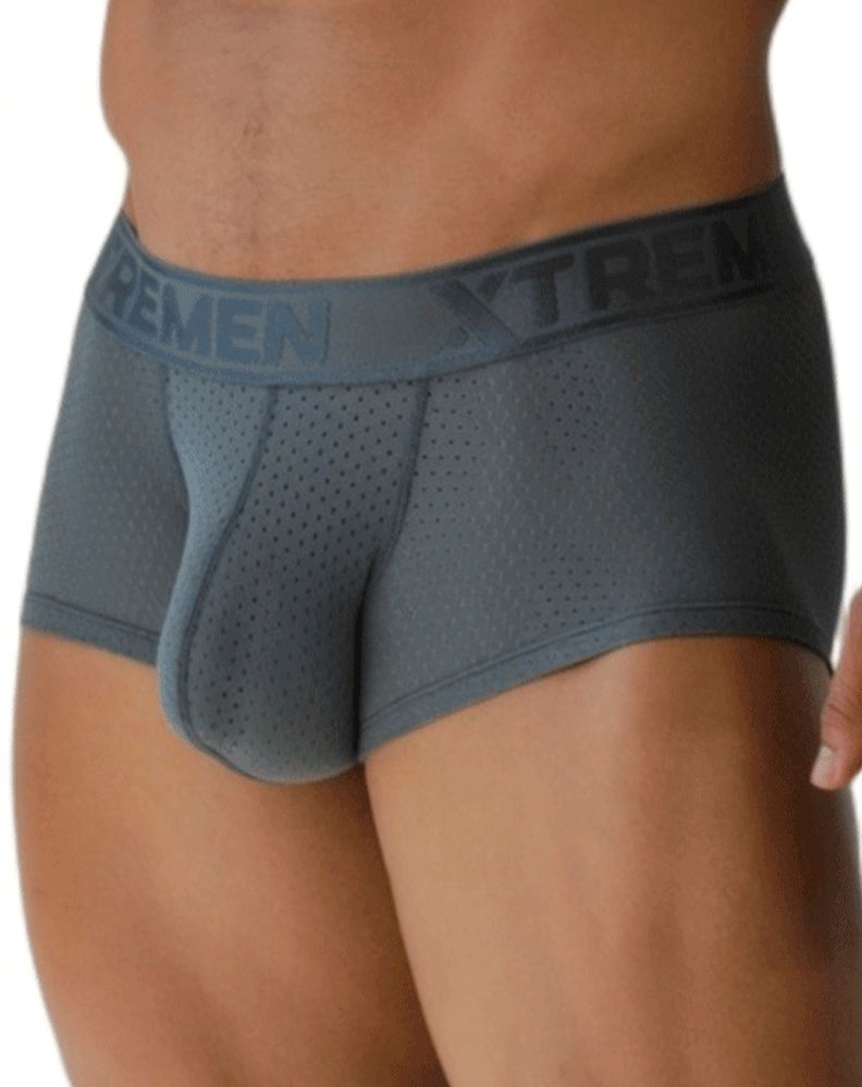 Xtremen 91252 Xtremen Signature Breathable Trunks Gray