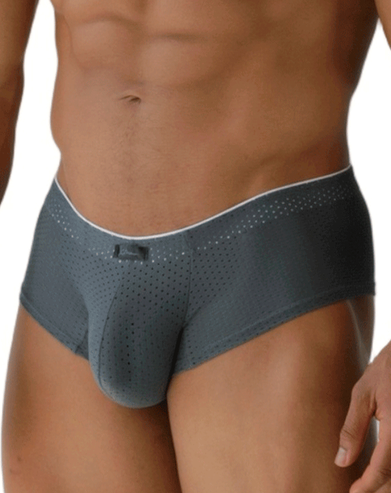 Xtremen 91269 Sleek V-cut Performance Mesh Briefs Gray