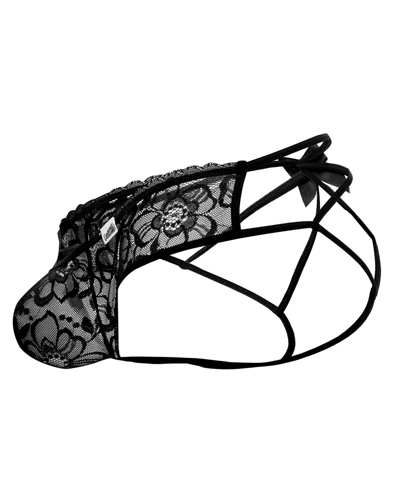 Candyman 99535 Bow Jockstrap Black