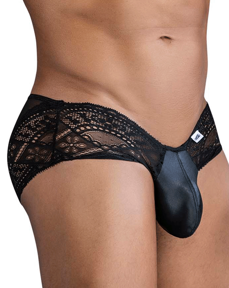 Candyman 99863 Spitzenslip, Schwarz