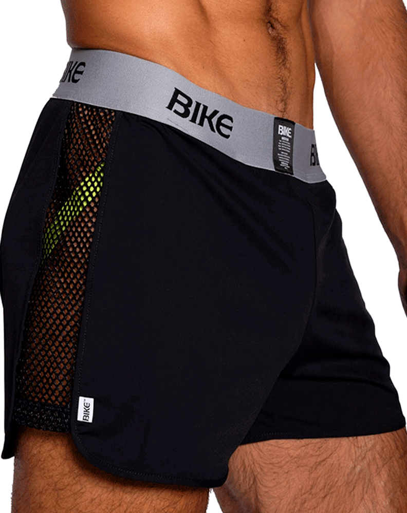 Bike Athletic Bam225 Peek-a-boo Jock Short Color Black