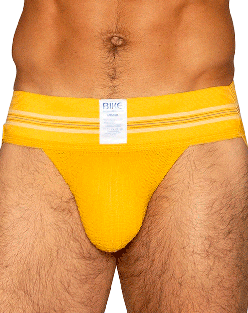 Bike Athletic Bas306 Original Number 10 Jockstrap Color Yellow