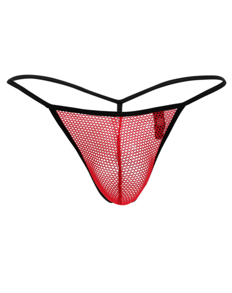 Doreanse 1306-red Mesh G-string Thong Red