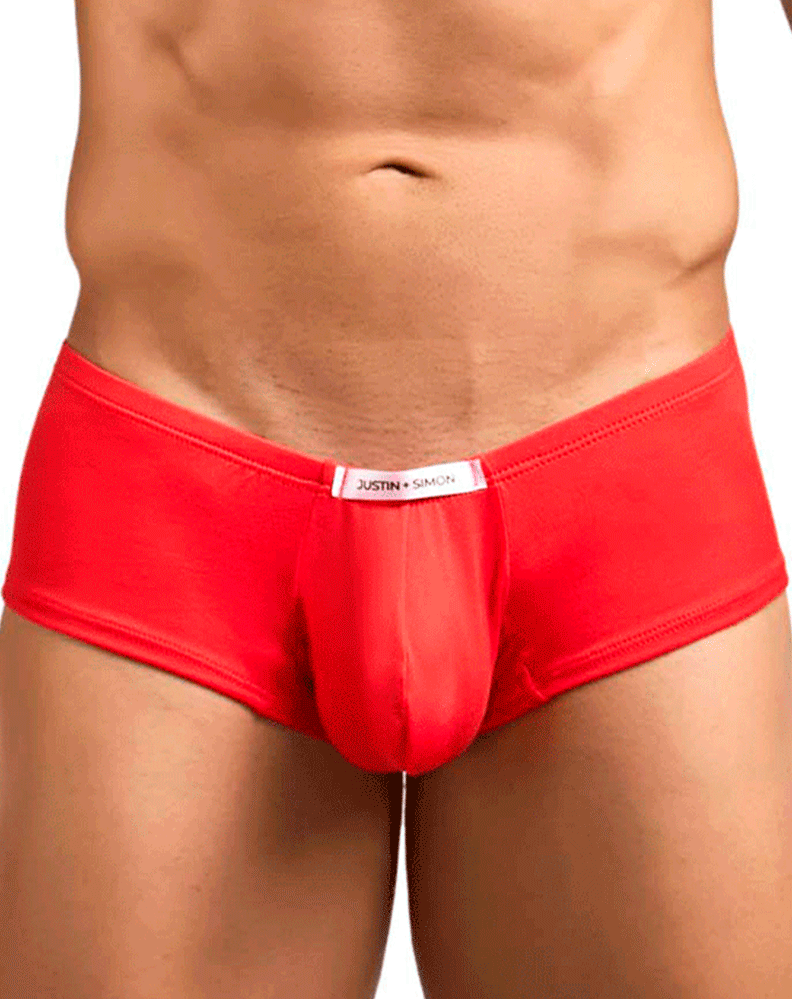 Justin+simon Xsj13 Cheeky Bulge Boxer Peach Red