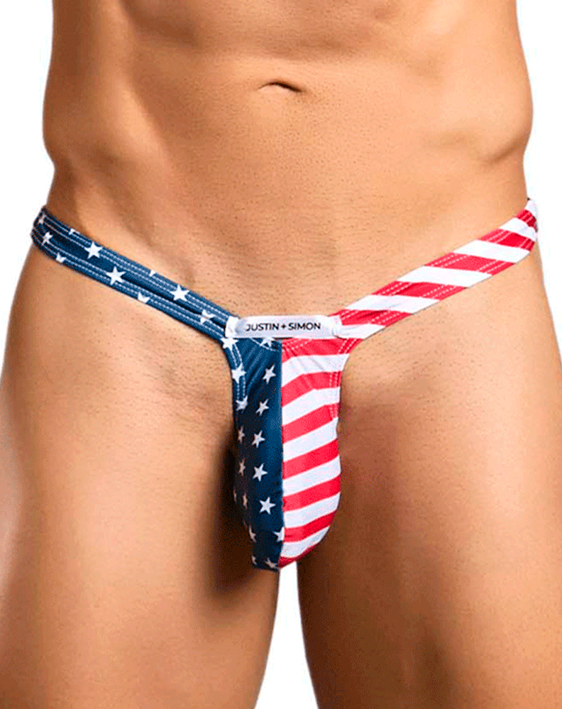 String bombé Justin+Simon Xsjbu02, drapeau américain