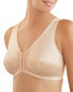 Blush Nude Front Glamorise Complete Comfort Front Close Leisure Bra