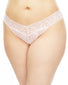 Bliss Pink Front Hanky Panky Stretch Lace Plus Size Thong