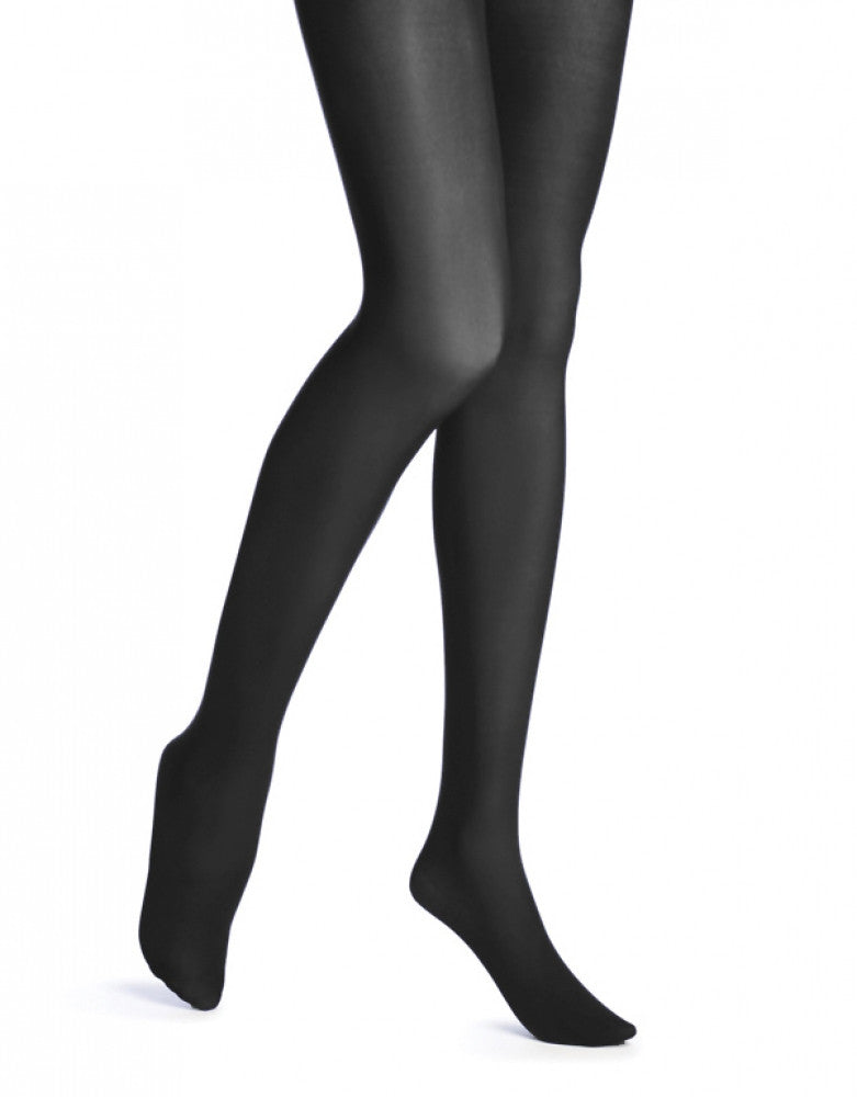 Black Front HUE Opaque Tight with Control Top 4690