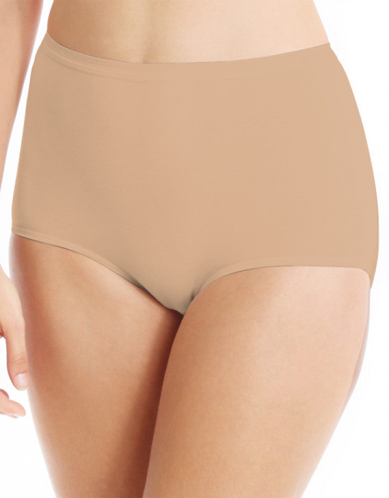 Soft Taupe Front Bali Full-Cut Fit Stretch Brief