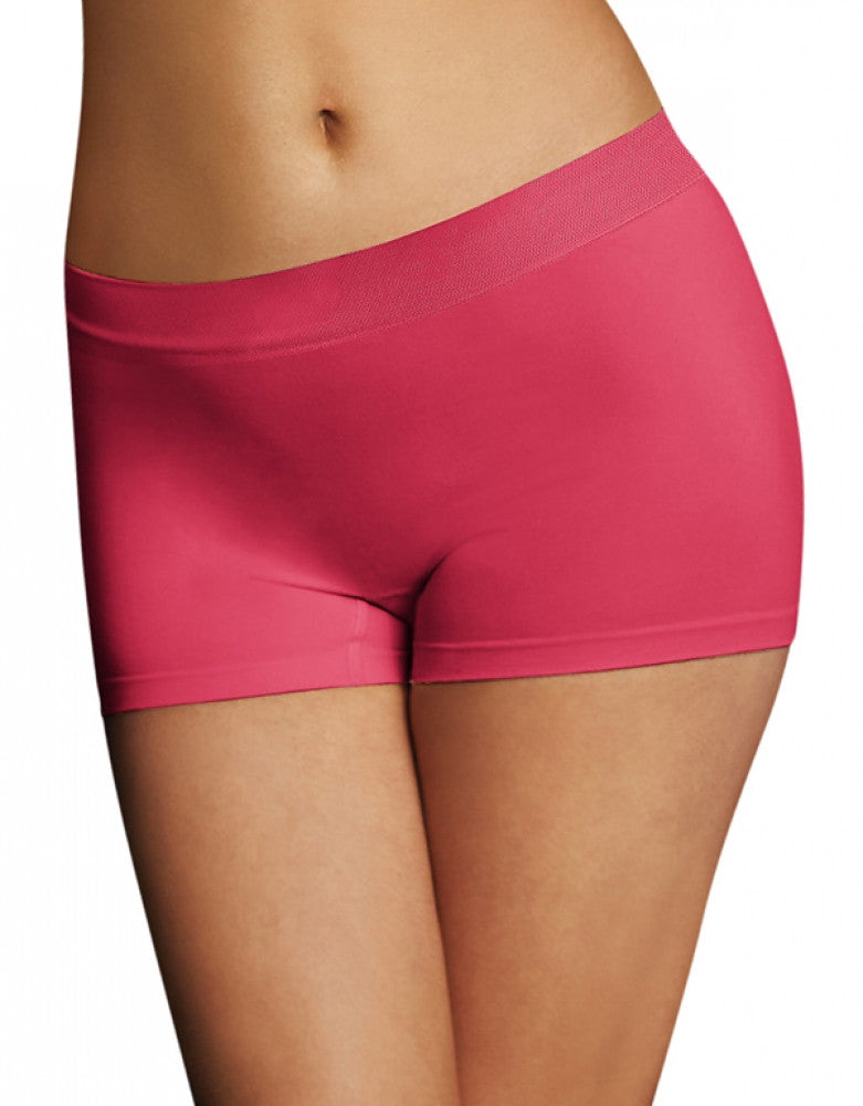 Pink About it Front Maidenform Pure Genius Seamless Boyshorts