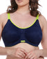 Navy Front Elomi Energise Full Figure Convertible Sports Bra