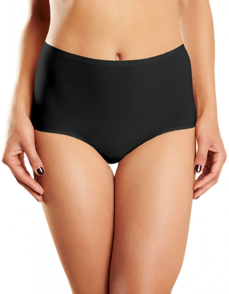 Black Front Chantelle Seamless High-Rise Soft Stretch Brief