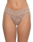 Taupe Front Hanky Panky Signature Lace Original Rise Thong Taupe 4811