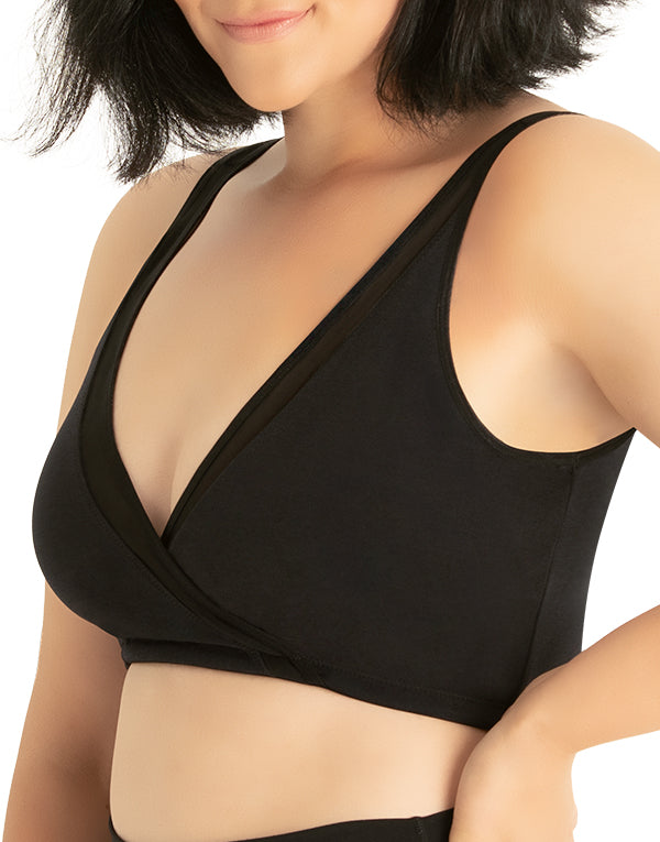 Leading Lady The Charlene Seamless Comfort Cross-Over Bralette With Me