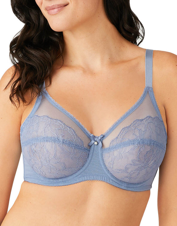 Wacoal® Retro Chic Sheer Lace Underwire Bra (Extended Sizes Available) at  Von Maur