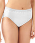 White Lace Front Bali Barely There Comfort Revolution Microfiber High Cut Brief