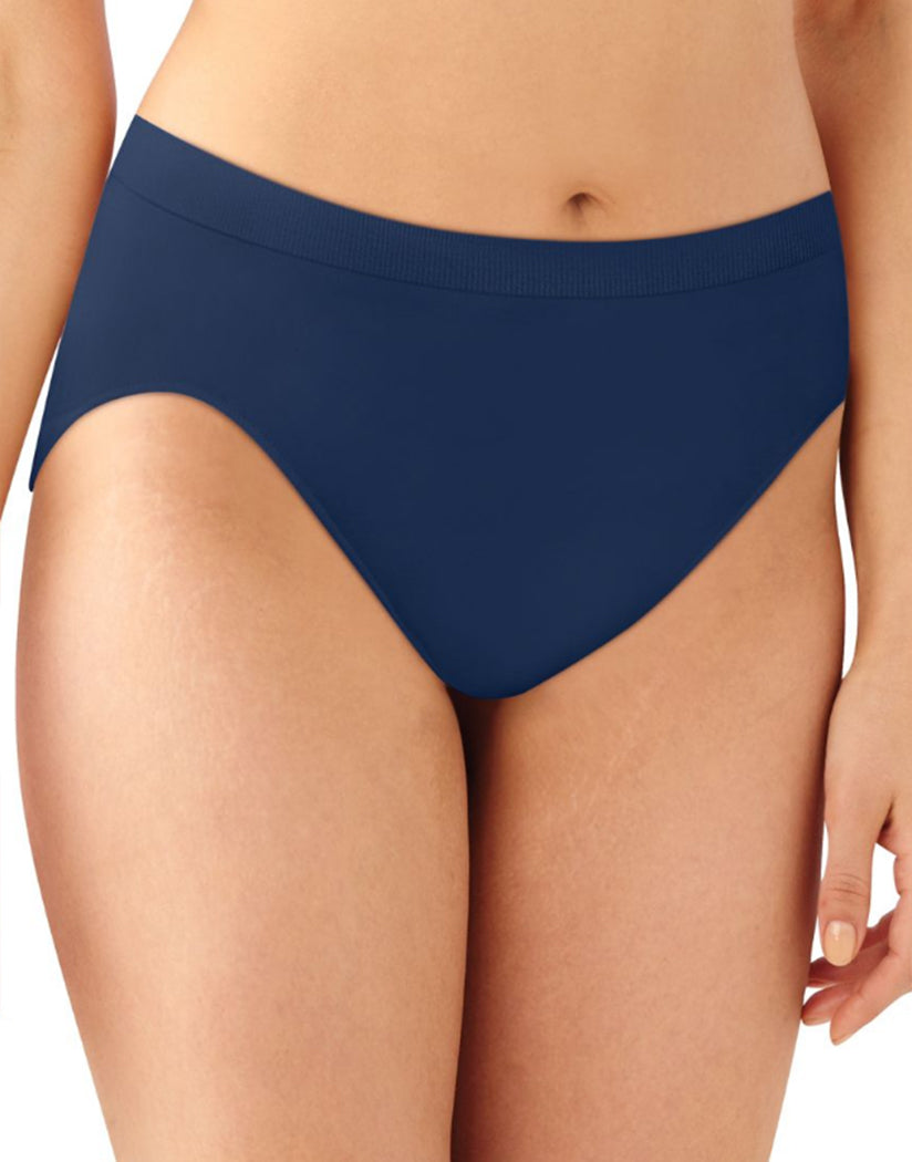 In The Navy Front Bali Barely There Comfort Revolution Microfiber Seamless High Cut Brief Panty 303j