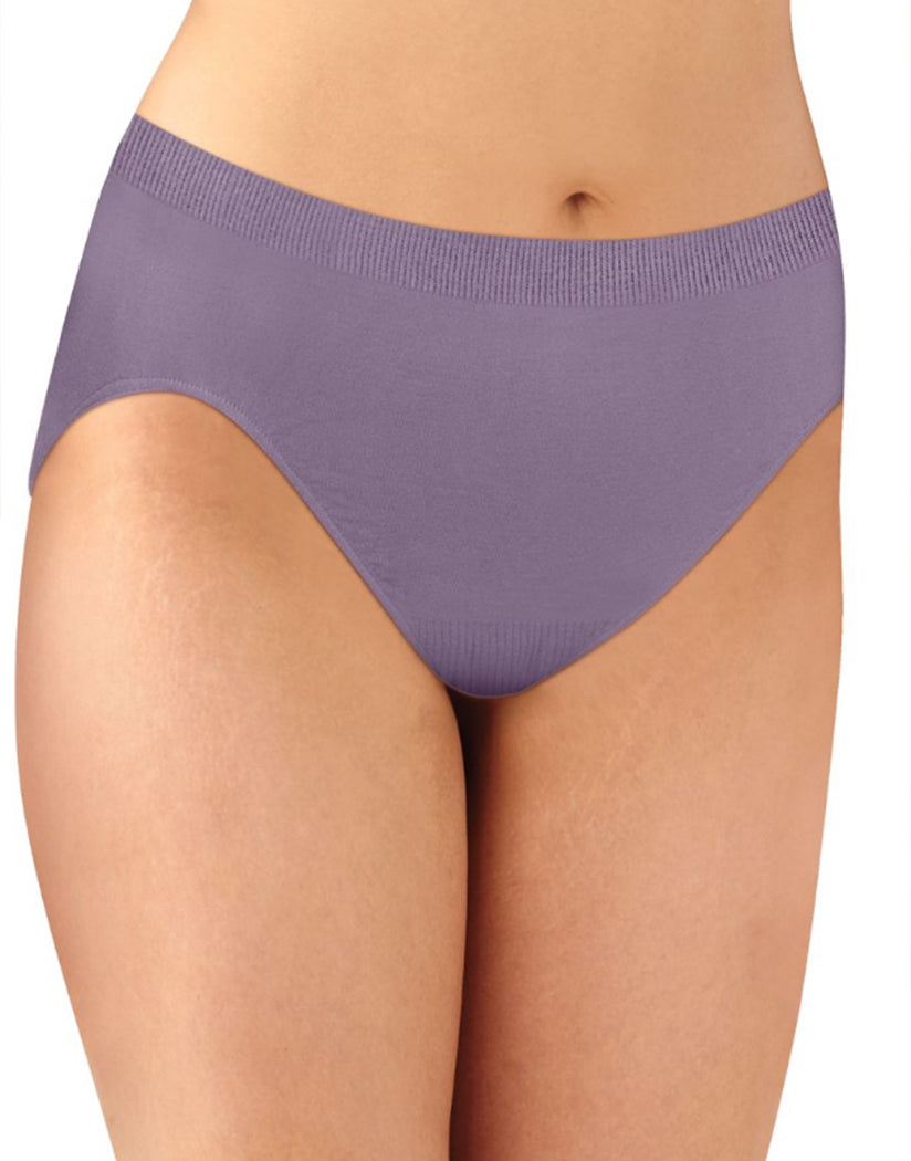 Purple Shade Front Bali Barely There Comfort Revolution Microfiber Seamless High Cut Brief Panty 303j