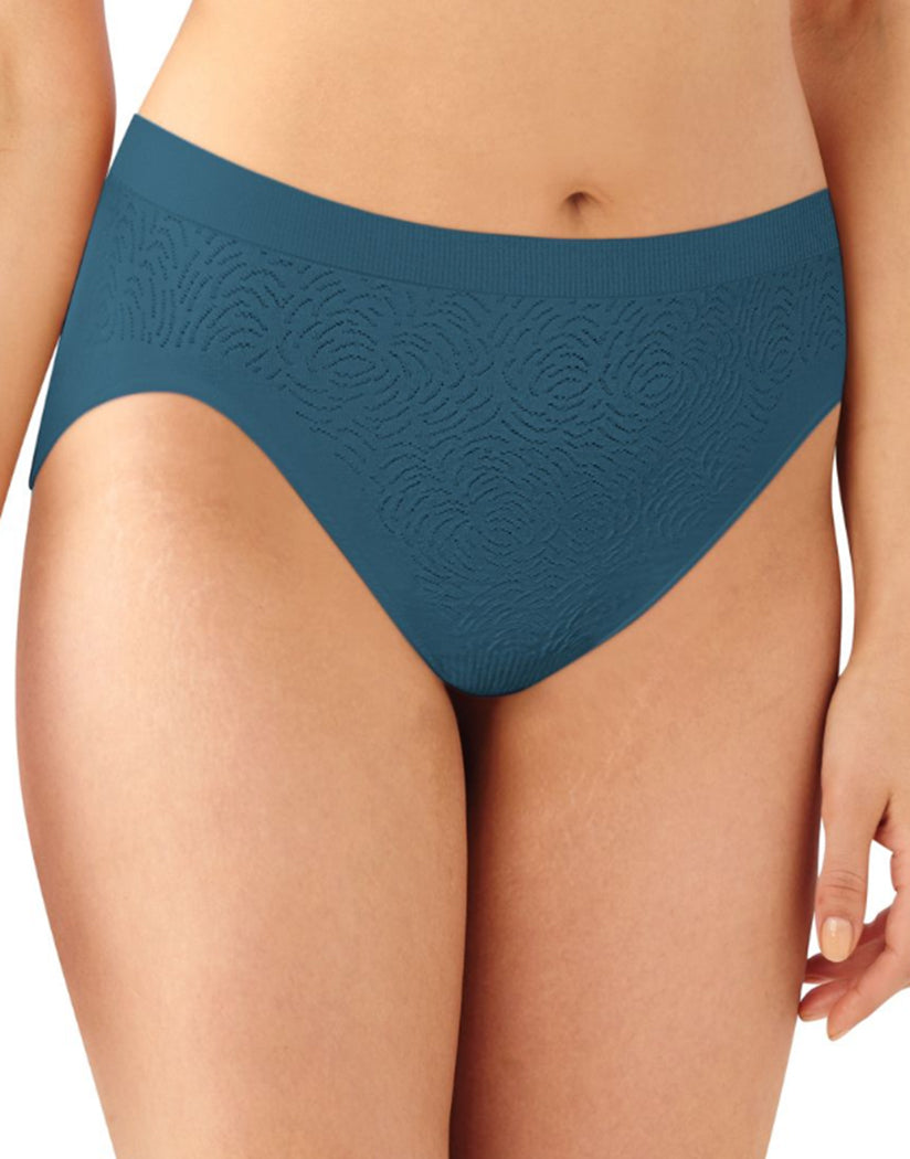Teal Regatta Front Bali Barely There Comfort Revolution Microfiber Seamless High Cut Brief Panty 303j