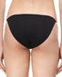 Black Back Calvin Klein Women Sleek Microfiber Low Rise String Bikini Panty D3510
