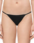 Black Front Calvin Klein Women Sleek Microfiber Low Rise String Bikini Panty D3510