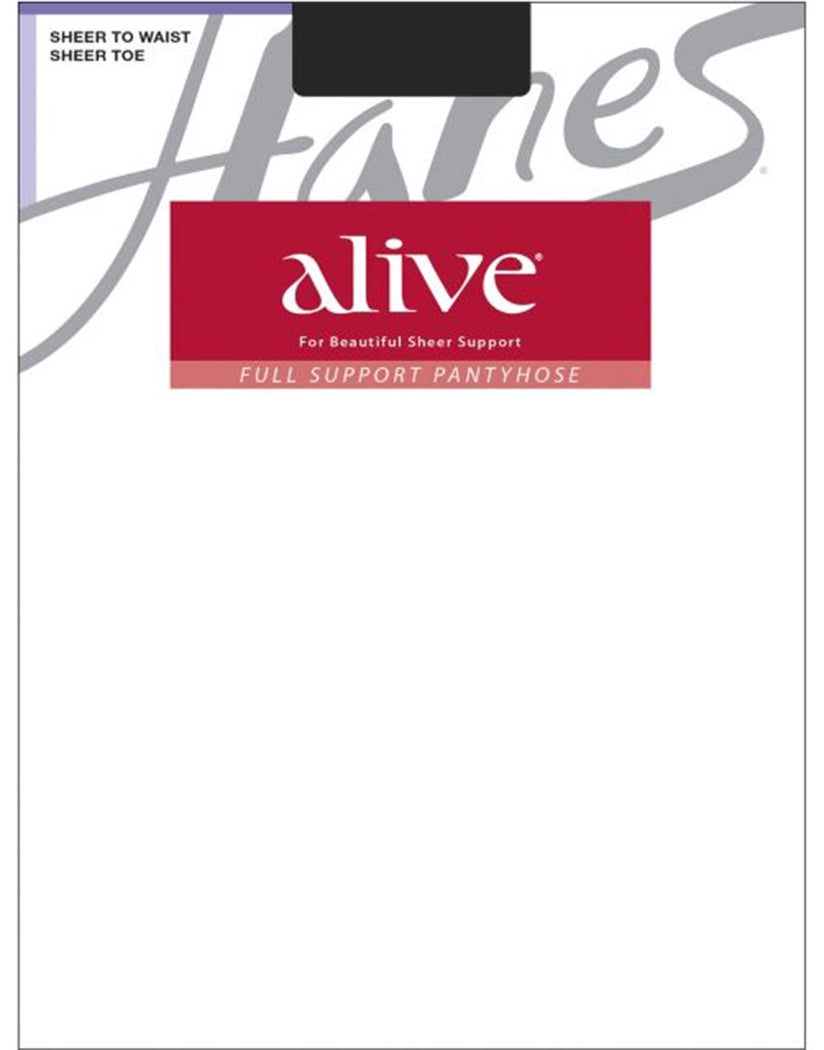 Jet Front Hanes Women Alive Full Support Sheer to Waist Pantyhose 811