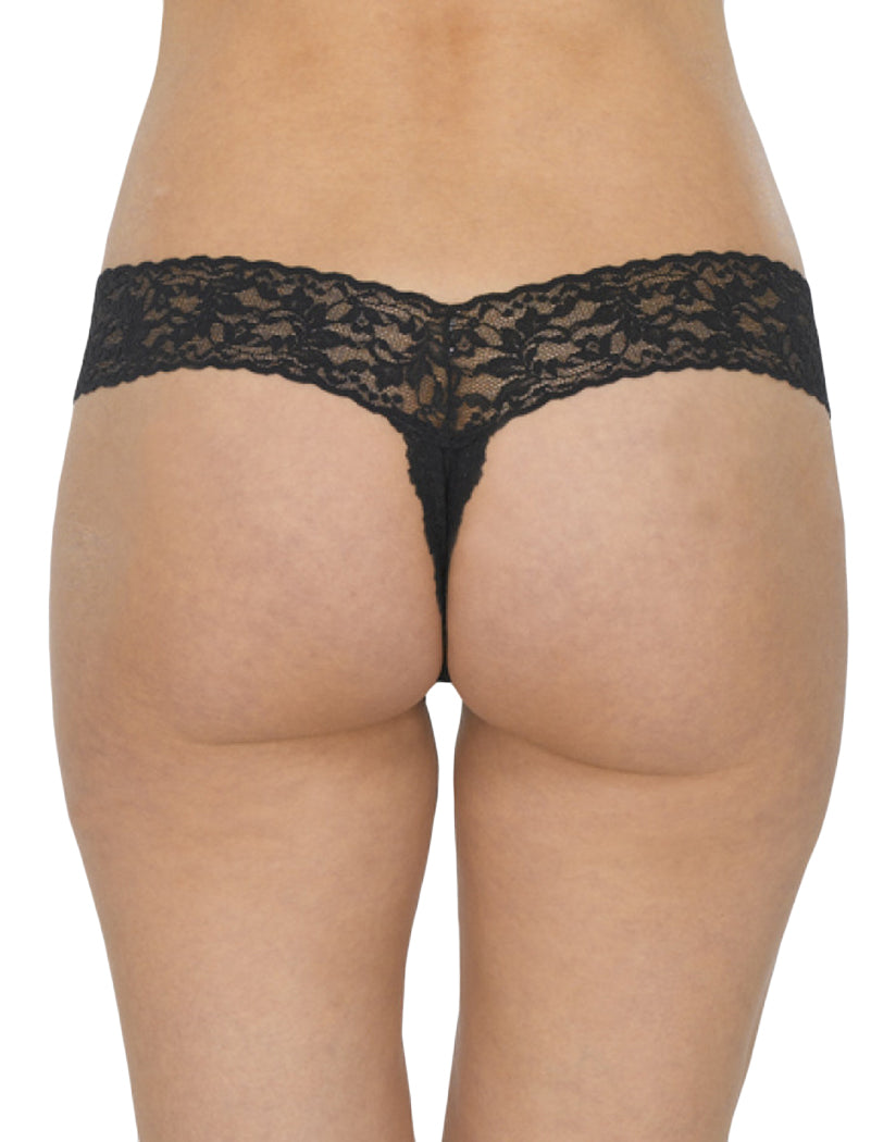 Black Back Hanky Panky After Midnight Crotchless Low Rise Thong