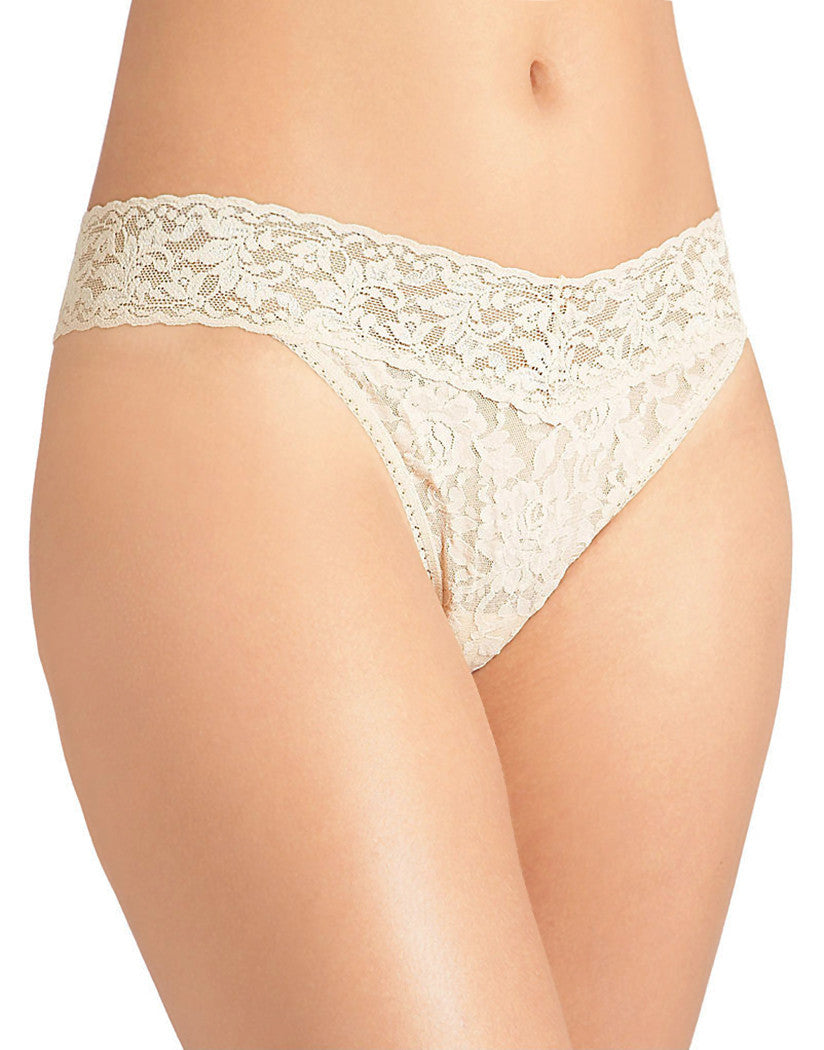 Ivory Front Hanky Panky Signature Stretch Lace Thong