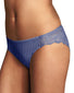 Navy W/White Dot Front Maidenform Comfort Devotion Lace Back Tanga Thong