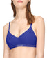 Purple Parade Front Calvin Klein Women Pure Ribbed Lightly Lined Bralette QF6439