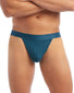 Purple Impression/Absinthe Green/Submerged Front 2xist Cotton 3-Pack Thong 31020302