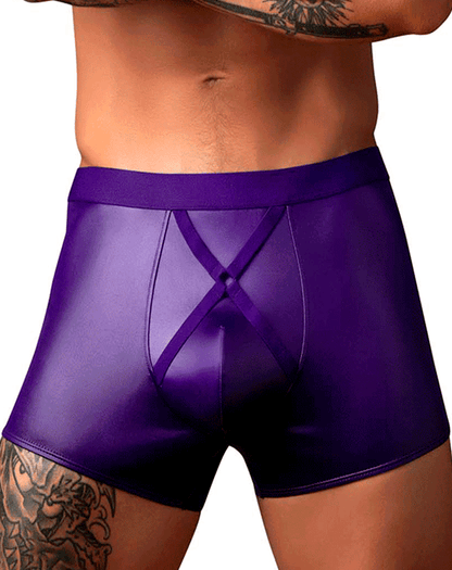 Male Power 152-302 Eggplant Crossover Short Plum