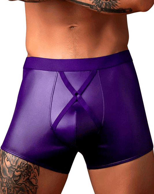 Male Power 152-302 Eggplant Crossover Short Plum