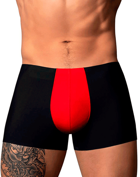 Male Power 154-300 Hot Mesh Pouch Short Black-red