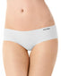 White Front Calvin Klein Invisible Mid Rise No Show Seamless Hipster Panty D3429