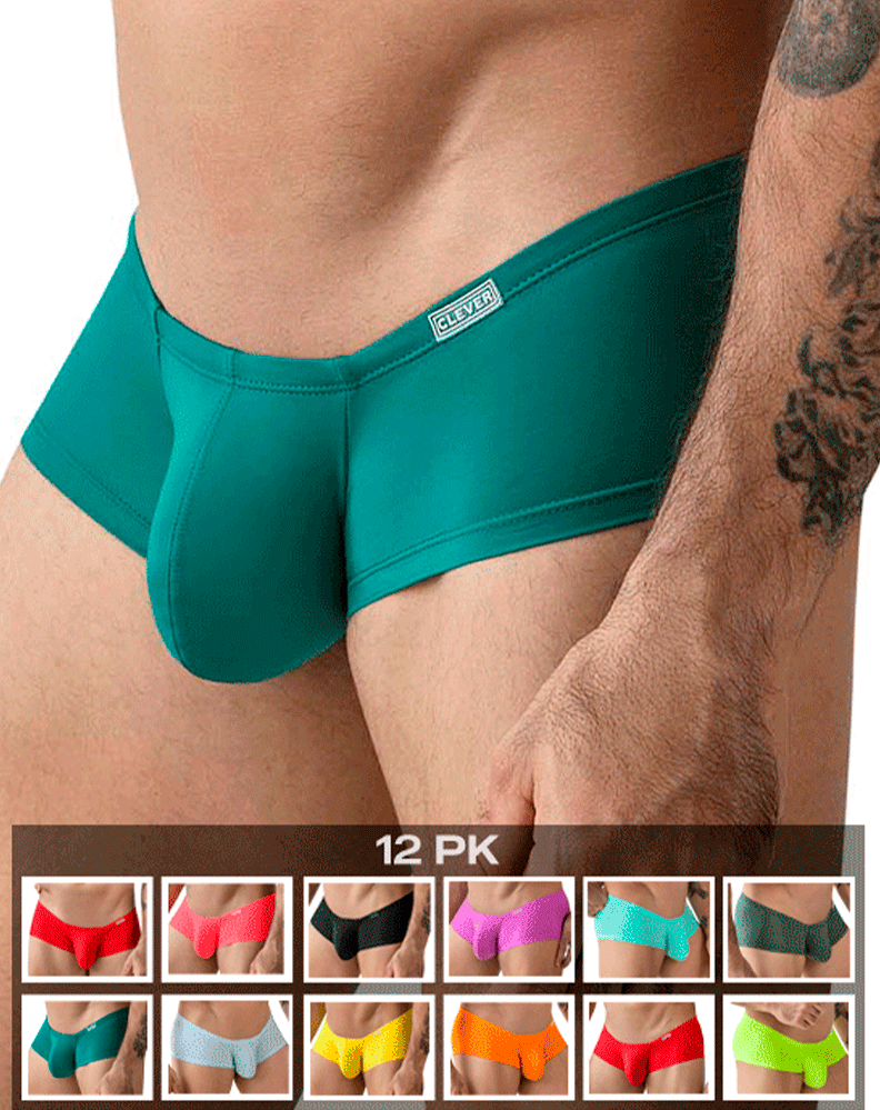 Clever 229956 12pk Australian Latin Trunks Multi-colored
