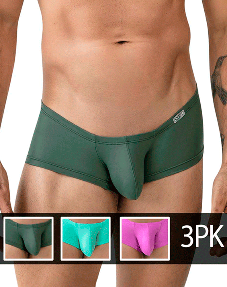 Clever 229961 3pk Australian Latin Trunks Multi-colored