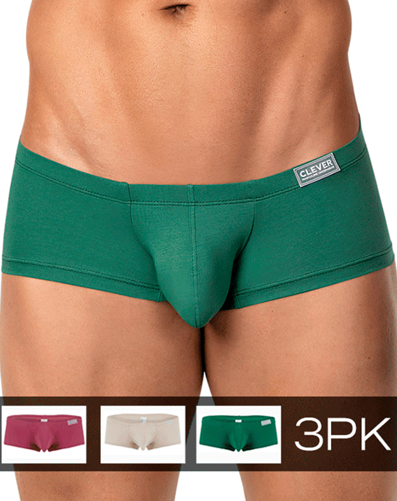 Clever 26066 3pk Australian Latin Trunks Multi-colored