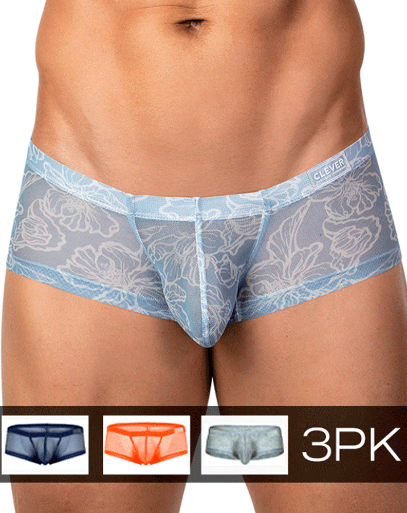 Clever 26067 3pk Australian Latin Trunks Multi-colored