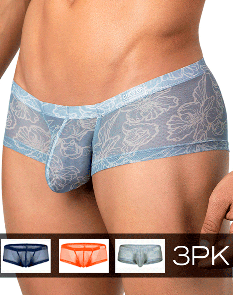Clever 26067 3pk Australian Latin Trunks Multi-colored