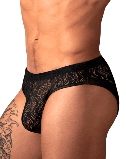Male Power 330-305 Ripple Moon Jock Black