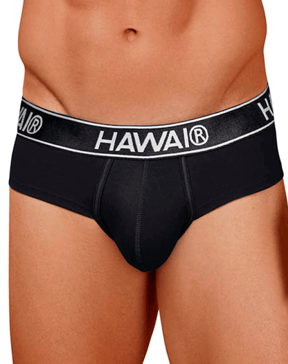 Hawair 41962 Cotton Blend Briefs Black-01