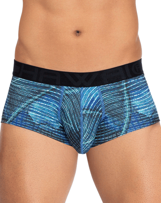 Hawai 42183 Printed Microfiber Briefs Royal Blue