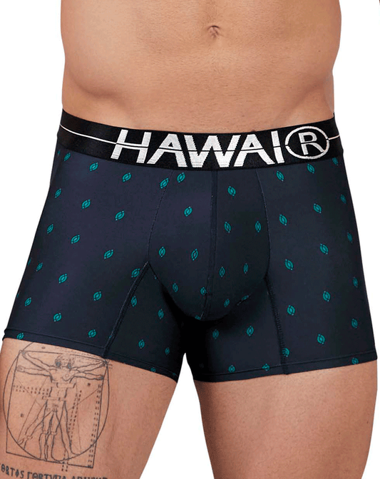 Hawair 42520 Printed Microfiber Trunks Dark Blue