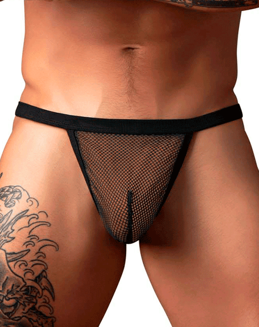 Male Power 449-11c Fishnet 2 G-string Black