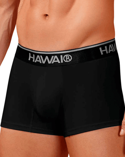 Hawair 4986 Cotton Blend Trunks Black-01