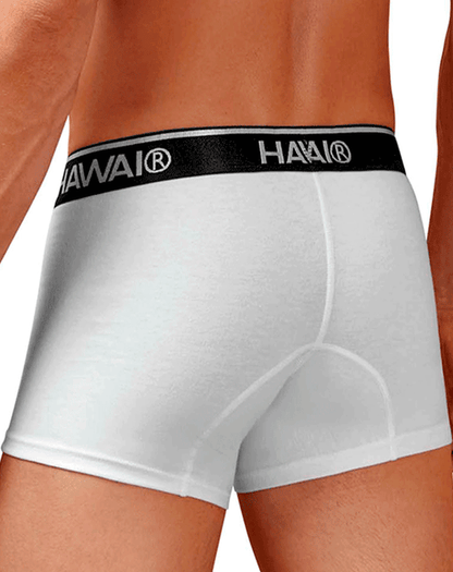 Hawair 4986 Cotton Blend Trunks White-01