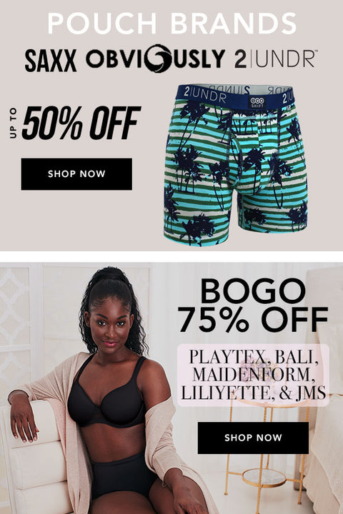 perfected pouch supporty and bogo 75% off jms maidenform playtex and bali